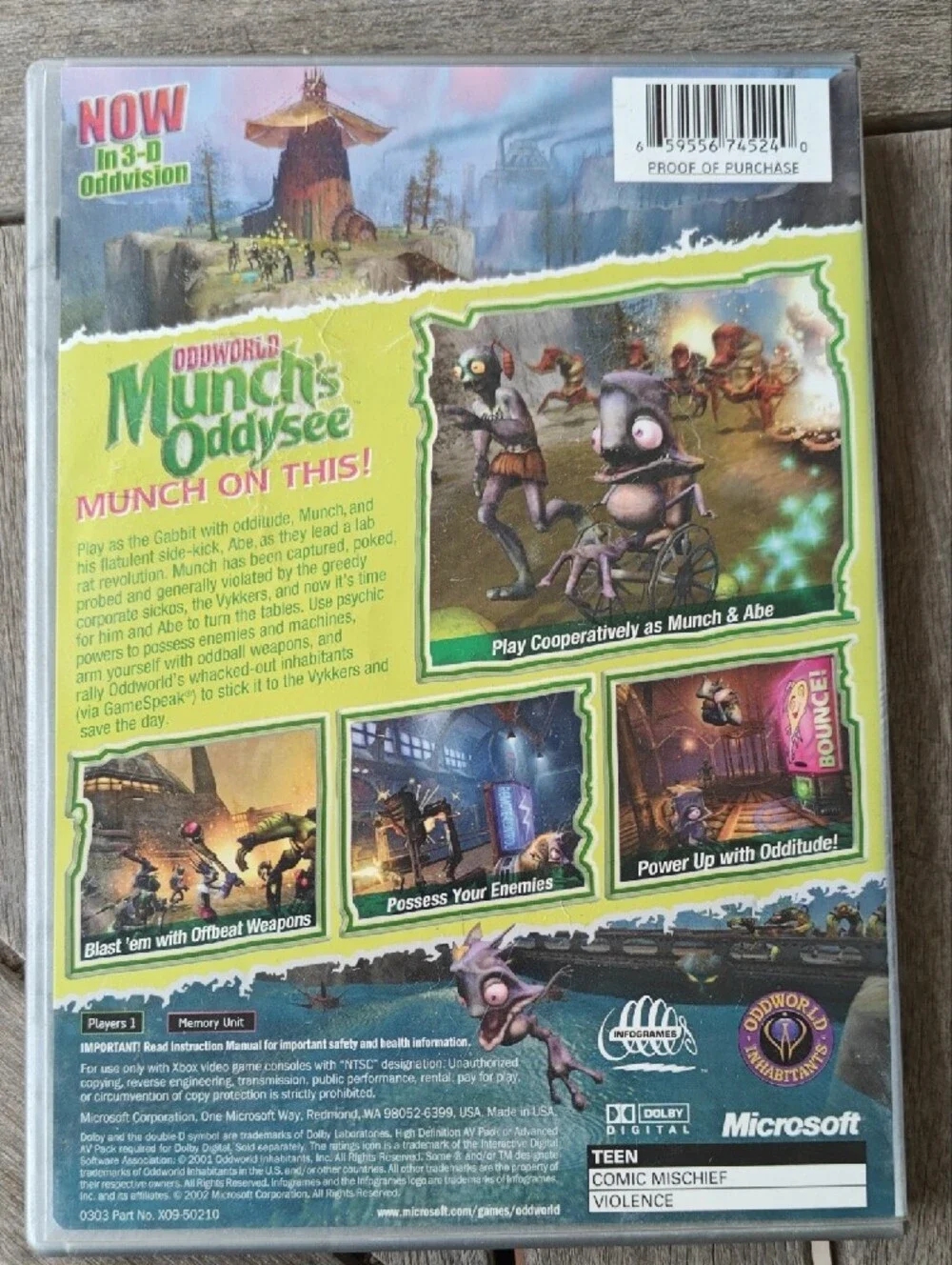 Platinum Hits - Oddworld: Munch's Oddysee - Xbox